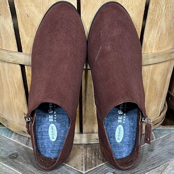 Dr. Scholl’s Brief Brown Faux Suede Microfiber Zip Ankle Boots Womens 6.5 WIDE - Picture 9 of 11